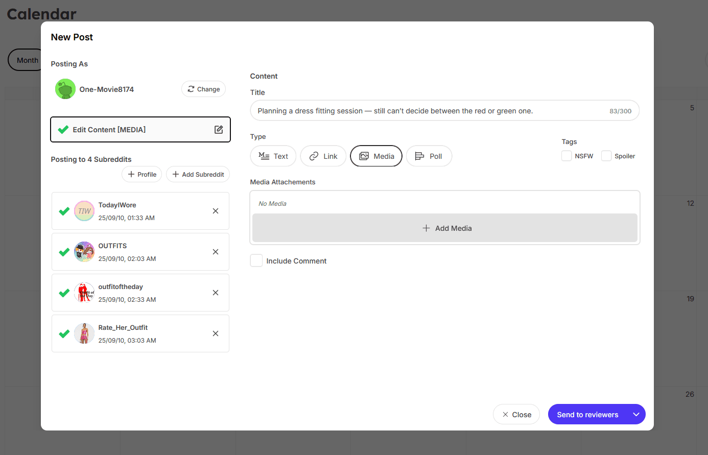 AI Assistant Interface for content creation